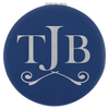 2 1/2" Laserable Leatherette Compact Mirror