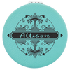 2 1/2" Laserable Leatherette Compact Mirror