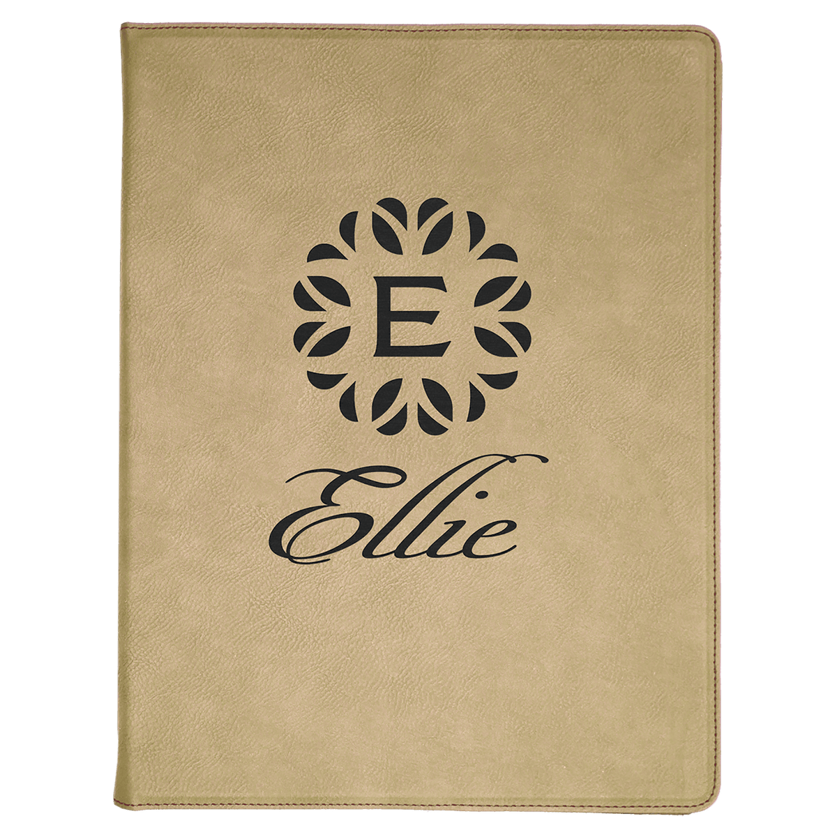 9 1/2" x 12" Laserable Leatherette Portfolio with Notepad