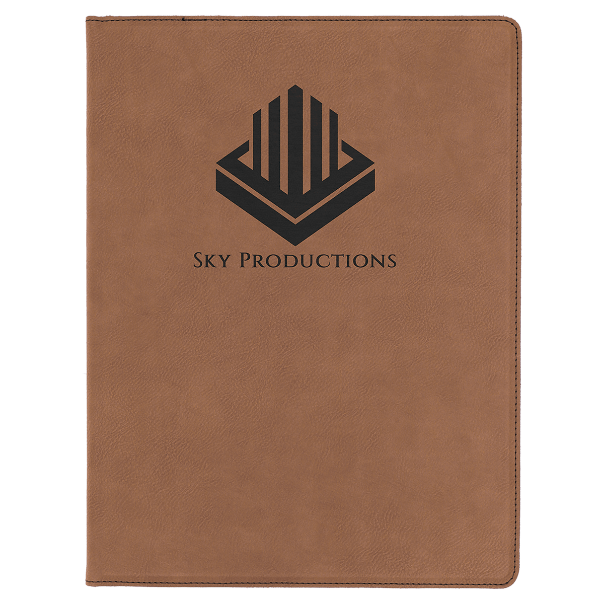 9 1/2" x 12" Laserable Leatherette Portfolio with Notepad