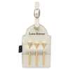 5" x 3 1/4" Laserable Leatherette Golf Bag Tag with 3 Wooden Tees