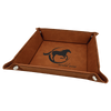 6" x 6" Laserable Leatherette Snap Up Tray