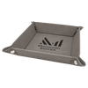 6" x 6" Laserable Leatherette Snap Up Tray