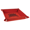 6" x 6" Laserable Leatherette Snap Up Tray