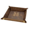 6" x 6" Laserable Leatherette Snap Up Tray