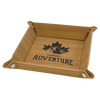 6" x 6" Laserable Leatherette Snap Up Tray