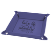 6" x 6" Laserable Leatherette Snap Up Tray