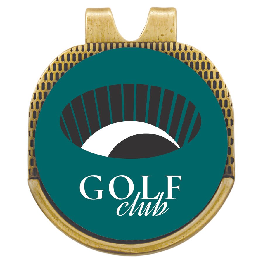 Hat Clip with Sublimatable Golf Ball Marker