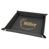 9" x 9" Laserable Leatherette Snap Up Tray