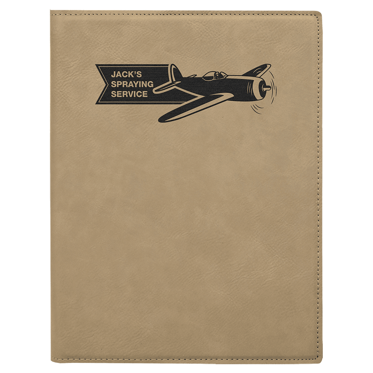 7" x 9" Laserable Leatherette Small Portfolio with Notepad