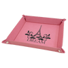 9" x 9" Laserable Leatherette Snap Up Tray