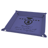 9" x 9" Laserable Leatherette Snap Up Tray