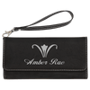 7 1/2" x 4" Laserable Leatherette Wallet with Strap