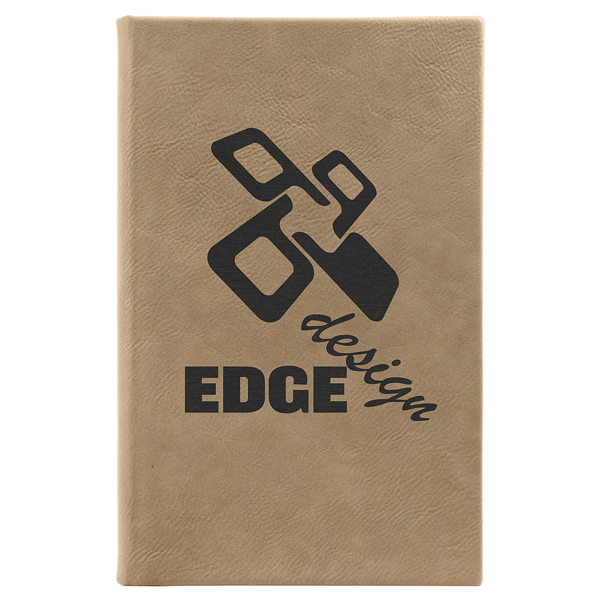 5 1/4" x 8 1/4" Laserable Leatherette Sketch Book with Unlined Notepad