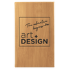 5 1/4" x 8 1/4" Laserable Leatherette Sketch Book with Unlined Notepad