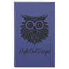 5 1/4" x 8 1/4" Laserable Leatherette Sketch Book with Unlined Notepad