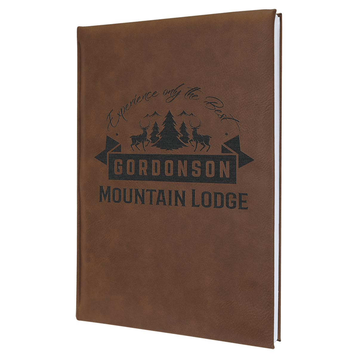 7" x 9 3/4" Laserable Leatherette Journal with Lined Notepad