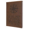 7" x 9 3/4" Leatherette Sketch Book with Unlined Notepad