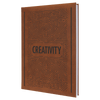 7" x 9 3/4" Leatherette Sketch Book with Unlined Notepad
