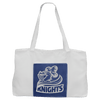 19" x 12" Canvas Tote Bag with Leatherette Pocket and Gusset