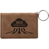 4 1/4" x 3" Laserable Leatherette Keychain ID Holder