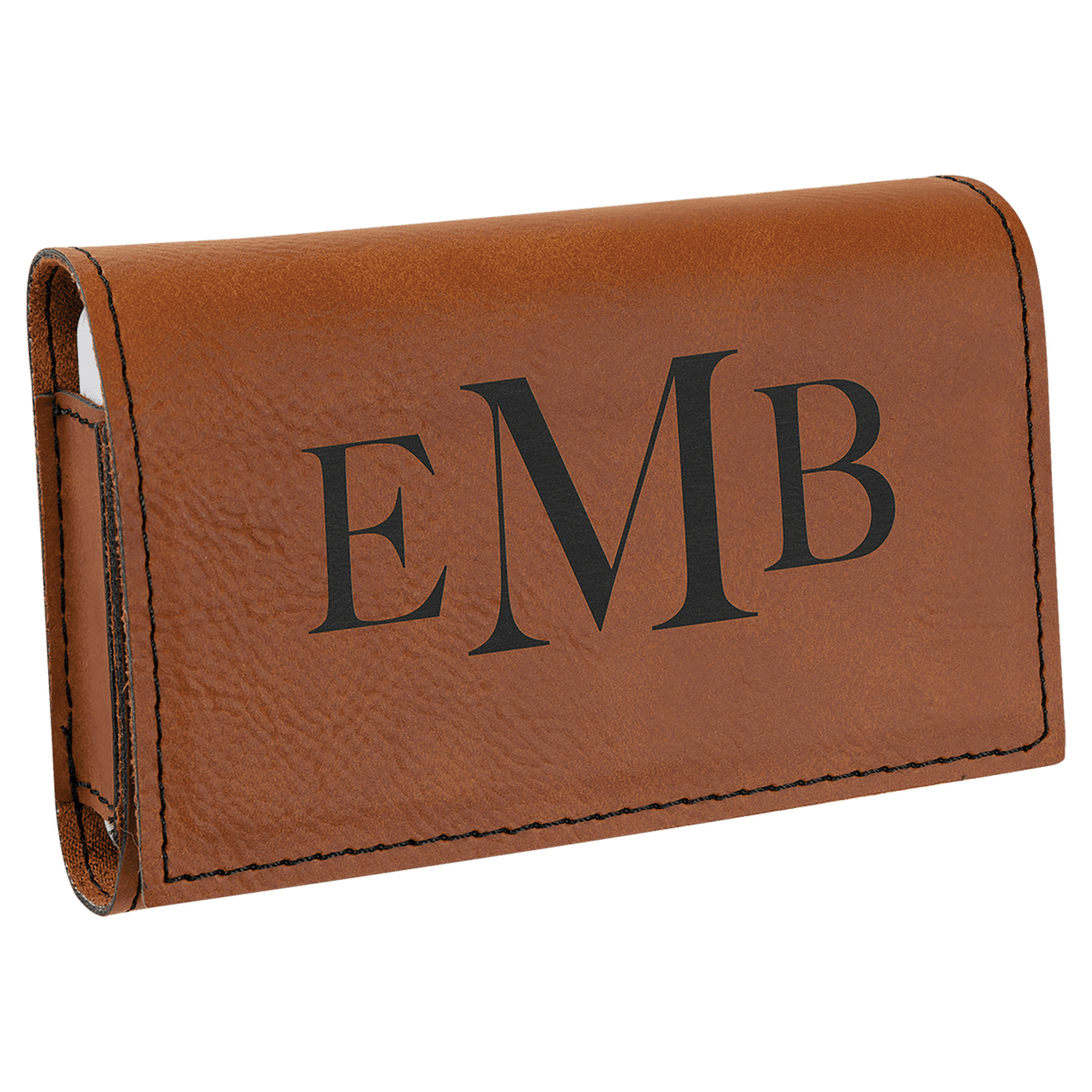 4 3/4" x 3 1/8" Laserable Leatherette Pill Box