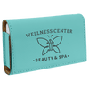4 3/4" x 3 1/8" Laserable Leatherette Pill Box