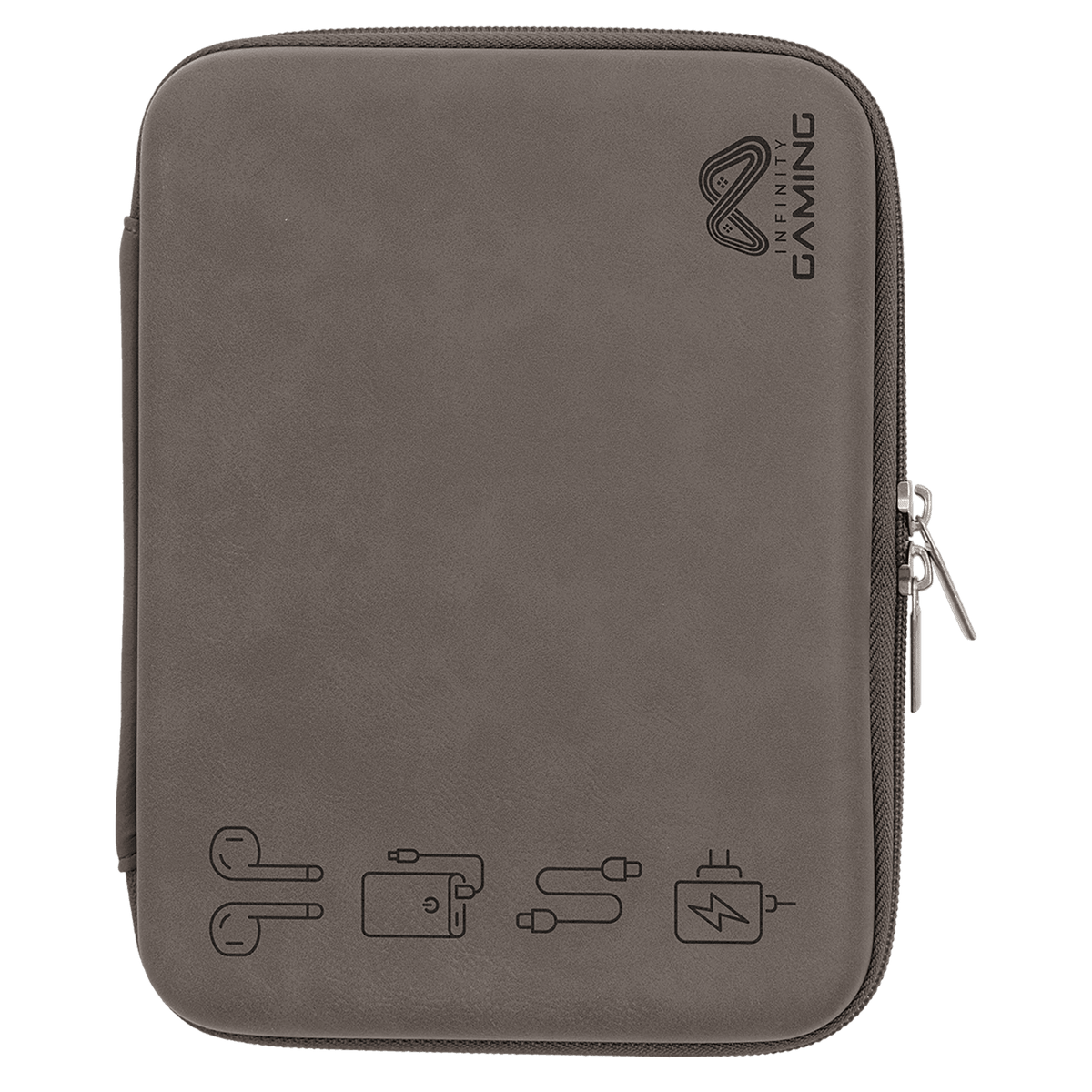8 1/2" x 6" x 1 3/4" Leatherette Cord Case