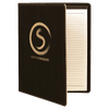 9 1/2" x 12" Laserable Leatherette Portfolio with Notepad
