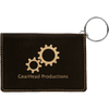 4 1/4" x 3" Laserable Leatherette Keychain ID Holder