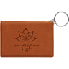 4 1/4" x 3" Laserable Leatherette Keychain ID Holder