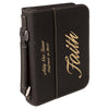 6 3/4" x 9 1/4" Leatherette Book/Bible Cover with Handle & Zipper
