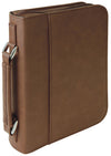 7 1/2" x 10 3/4" Leatherette Book/Bible Cover with Handle & Zipper