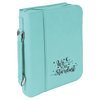 7 1/2" x 10 3/4" Leatherette Book/Bible Cover with Handle & Zipper