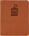 9 1/2" x 12" Leatherette Portfolio with Zipper and Notepad