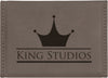 Leatherette Hard Business Card Holder — 3.75 × 2.75 Inches