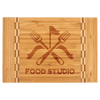 Bamboo Cutting Board with Butcher Block Inlay