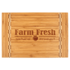 Bamboo Cutting Board with Butcher Block Inlay