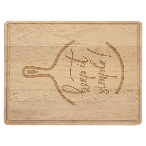 11 1/2" x 8 3/4" Cutting Board with Drip Ring
