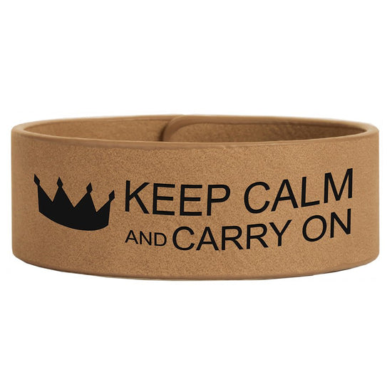 9 1/2" x 1" Laserable Leatherette Cuff Bracelet