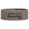 9 1/2" x 1" Laserable Leatherette Cuff Bracelet