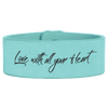 9 1/2" x 1" Laserable Leatherette Cuff Bracelet