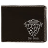 4 1/2" x 3 1/2" Laserable Leatherette Bifold Wallet