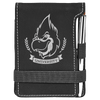 3 1/4" x 4 3/4" Laserable Leatherette Mini Notepad with Pen