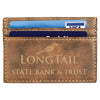 4" x 2 3/4" Laserable Leatherette Wallet Clip