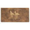 6 3/4" x 3 1/2" Laserable Leatherette Checkbook Cover