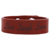 8 1/2" x 3/4" Laserable Leatherette Youth Cuff Bracelet