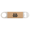 1 1/2" x 7" Laserable Leatherette Bottle Opener