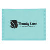 Leatherette Hard Business Card Holder — 3.75 × 2.75 Inches