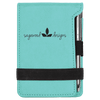 3 1/4" x 4 3/4" Laserable Leatherette Mini Notepad with Pen